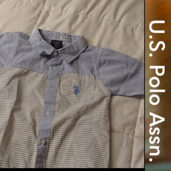 6/$15 Size 18M US Polo Assn. Baby boys Striped button-down shirt - Picture 11 of 11